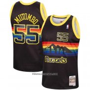 Maillot Denver Nuggets Dikembe Mutombo Retro Noir