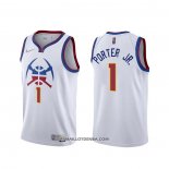 Maillot Denver Nuggets Michael Porter Jr. Association 2017-18 Blanc