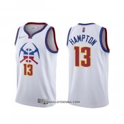 Maillot Denver Nuggets R.j. Hampton Earned 2020-21 Blanc