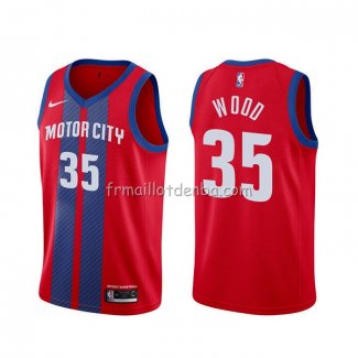 Maillot Detroit Pistons Christian Wood Ville Rouge