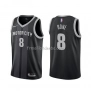 Maillot Detroit Pistons Jordan Bone Ville Noir