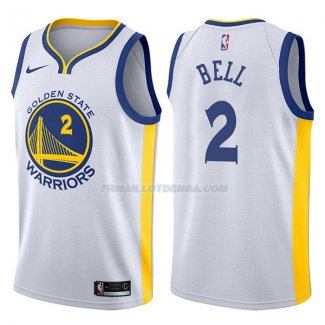 Maillot Golden State Warriors Jordan Bell Association 2017-18 2 Blancoo