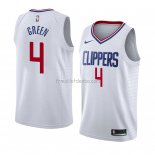 Maillot Los Angeles Clippers Jamychal Vert Association 2018 Blanc