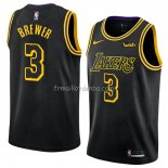 Maillot Los Angeles Lakers Corey Brewer Ville 2018 Noir