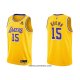 Maillot Los Angeles Lakers Jabari Brown NO 15 75th Anniversary 2021-22 Jaune