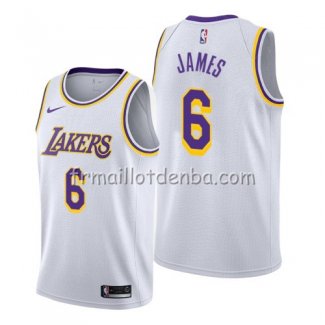 Maillot Los Angeles Lakers Lebron James Association 2019-20 Blanc