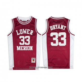 Maillot Lower Merion Kobe Bryant Rouge