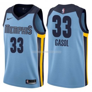 Maillot Memphis Grizzlies Marc Gasol Statement 2017-18 33 Bleu