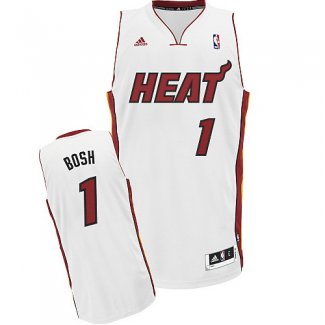 Maillot Basket Miami Heats Bosh 1 Blanc