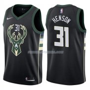 Maillot Milwaukee Bucks John Henson Statehombret 2017-18 31 Negro