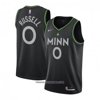 Maillot Minnesota Timberwolves D'angelo Russell Ville 2020-21 Noir