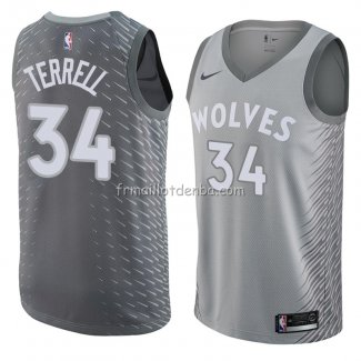 Maillot Minnesota Timberwolves Jared Terrell Ville 2018 Gris