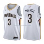 Maillot New Orleans Pelicans Nikola Mirotic Association 2017-18 3 Blancoo