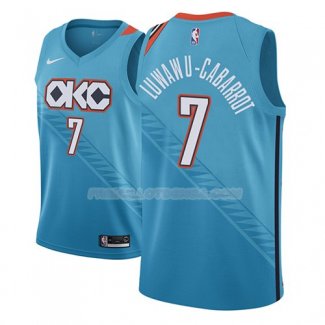 Maillot Oklahoma City Thunder Timothe Luwawu Cabarrot Ciudad 2018-19 Bleu