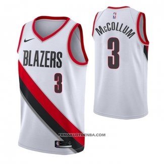 Maillot Portland Trail Blazers C.j. Mccollum Association 2020-21 Blanc