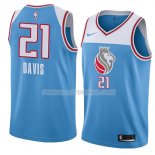 Maillot Sacramento Kings Deyonta Davis Ciudad 2018 Bleu