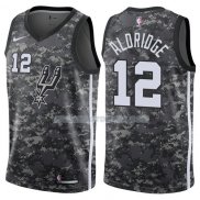 Maillot San Antonio Spurs Aldridge Ciudad 2017-18 12 Gris