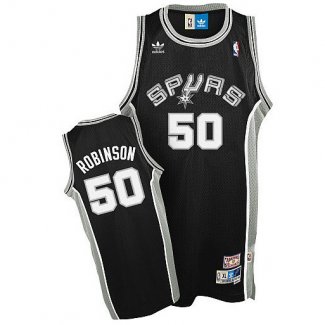 Maillot Basket San Antonio Spurs Robinson 50 Noir