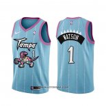 Maillot Tornto Raptors Paul Watson Ville 2020-21 Rosa Bleu