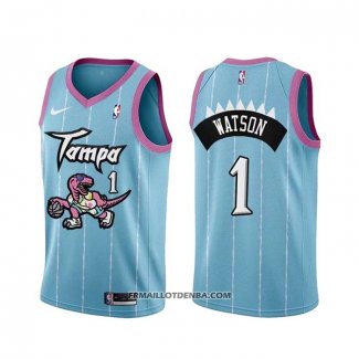 Maillot Tornto Raptors Paul Watson Ville 2020-21 Rosa Bleu