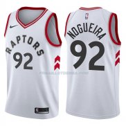 Maillot Toronto Raptors Lucas Nogueira Association 2017-18 92 Blancoo