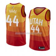 Maillot Utah Jazz Isaac Haas Ciudad 2018 Jaune