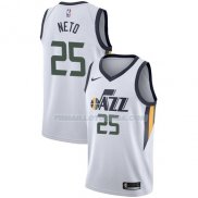 Maillot Utah Jazz Raul Neto Association 2017-18 25 Blanc