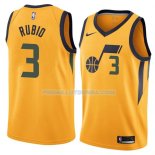 Maillot Utah Jazz Rubio Ciudad 2017-18 3 Jaune