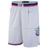 Short Miami Heat Ciudad 2017-18 Blanc