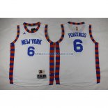 Enfants Maillot Basket New York Knicks Porzingis 6 Blanc