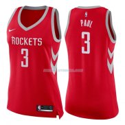 Femmes Maillot Houston Rockets Chris Paul Icon 2017-18 3 Rouge
