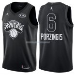 Maillot All Star 2018 New York Knicks Kristaps Porzingis 6 Noir