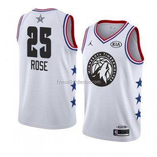 Maillot All Star 2019 Minnesota Timberwolves Derrick Rose Blanc