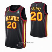 Maillot Atlanta Hawks John Collins Statement 2020-21 Noir