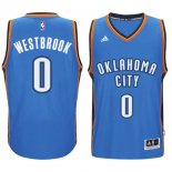 Maillot Basket Authentique Oklahoma City Thunder Westbrook 0 Bleu