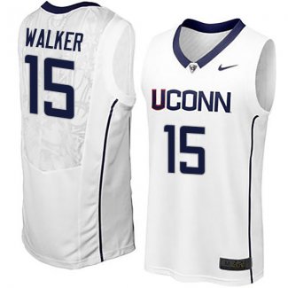 Maillot Basket Basket NCAA Connecticut Walker 15 Blanc