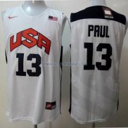 Maillot Basket USA Paul 13 Blanc 2012