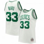 Maillot Boston Celtics Larry Bird NO 33 Mitchell & Ness 1985-86 Blanc