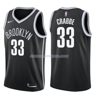 Maillot Brooklyn Nets Allen Crabbe Icon 2017-18 33 Negro