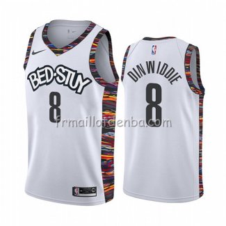 Maillot Brooklyn Nets Spencer Dinwiddie Ville Blanc