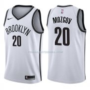 Maillot Brooklyn Nets Timofey Mozgov Association 2017-18 20 Blancoo