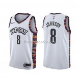 Maillot Brooklyn Nets Tyler Johnson Ville 2020 Blanc