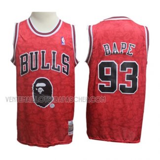 Maillot Chicago Bulls Bape Rouge Hardwood Classics