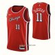 Maillot Chicago Bulls Demar Derozan NO 11 Ville 2021-22 Rouge