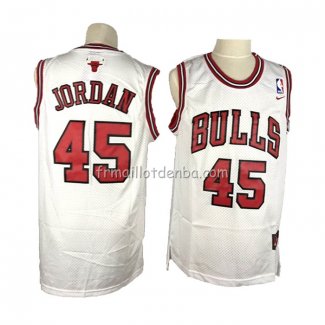 Maillot Chicago Bulls Michael Jordan Retro Blanc