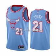 Maillot Chicago Bulls Thaddeus Young Ville Bleu