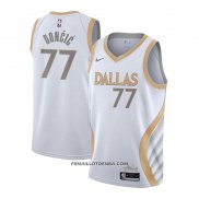 Maillot Dallas Mavericks Luka Doncic Ville 2020-21 Blanc