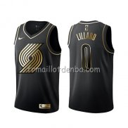 Maillot Golden Edition Portland Trail Blazers Damian Lillard Noir