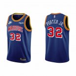 Maillot Golden State Warriors Otto Porter JR. NO 32 75th Anniversary Bleu