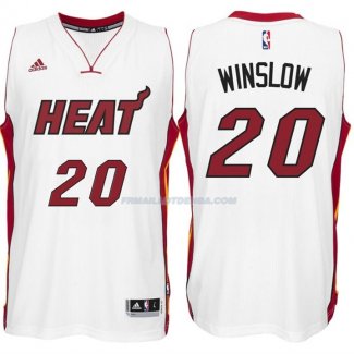 Maillot Basket Miami Heat Winslow 20 Blanco